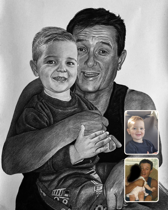 Charcoal Drawing From Photo